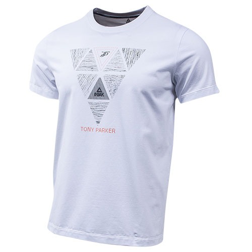 PEAK Mens Tony Parker Series Round Neck T-Shirts