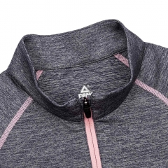 Peak Womens Half Front Opening  Long T Shirt